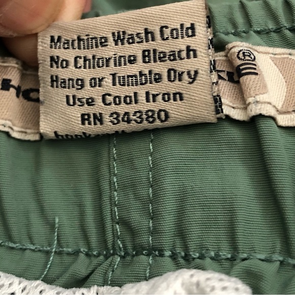 Hook And Tackle Swim Trunks Shorts Mens 4XL Green Adjustable Buckle Mesh Lined - Picture 13 of 15